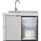 LHS SINK&FRIDGE COMBO | Suits Rockpool White 4 Burner High Square Hood Compact Module