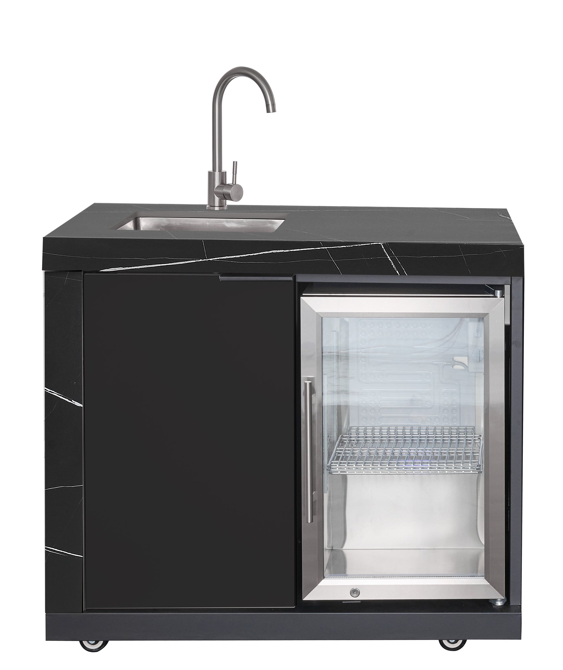 Fridge & Sink Combo Suits Rockpool Black Teppanyaki Grills & Compact Series Module