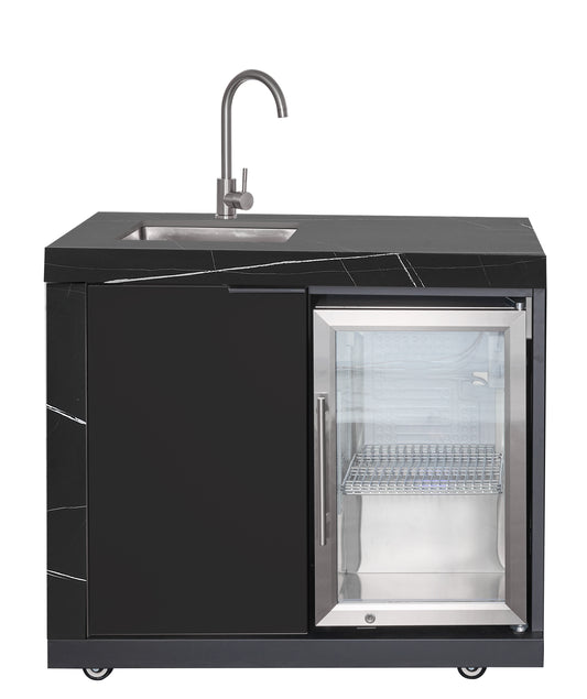 Fridge & Sink Combo Suits Rockpool Black Teppanyaki Grills & Compact Series Module