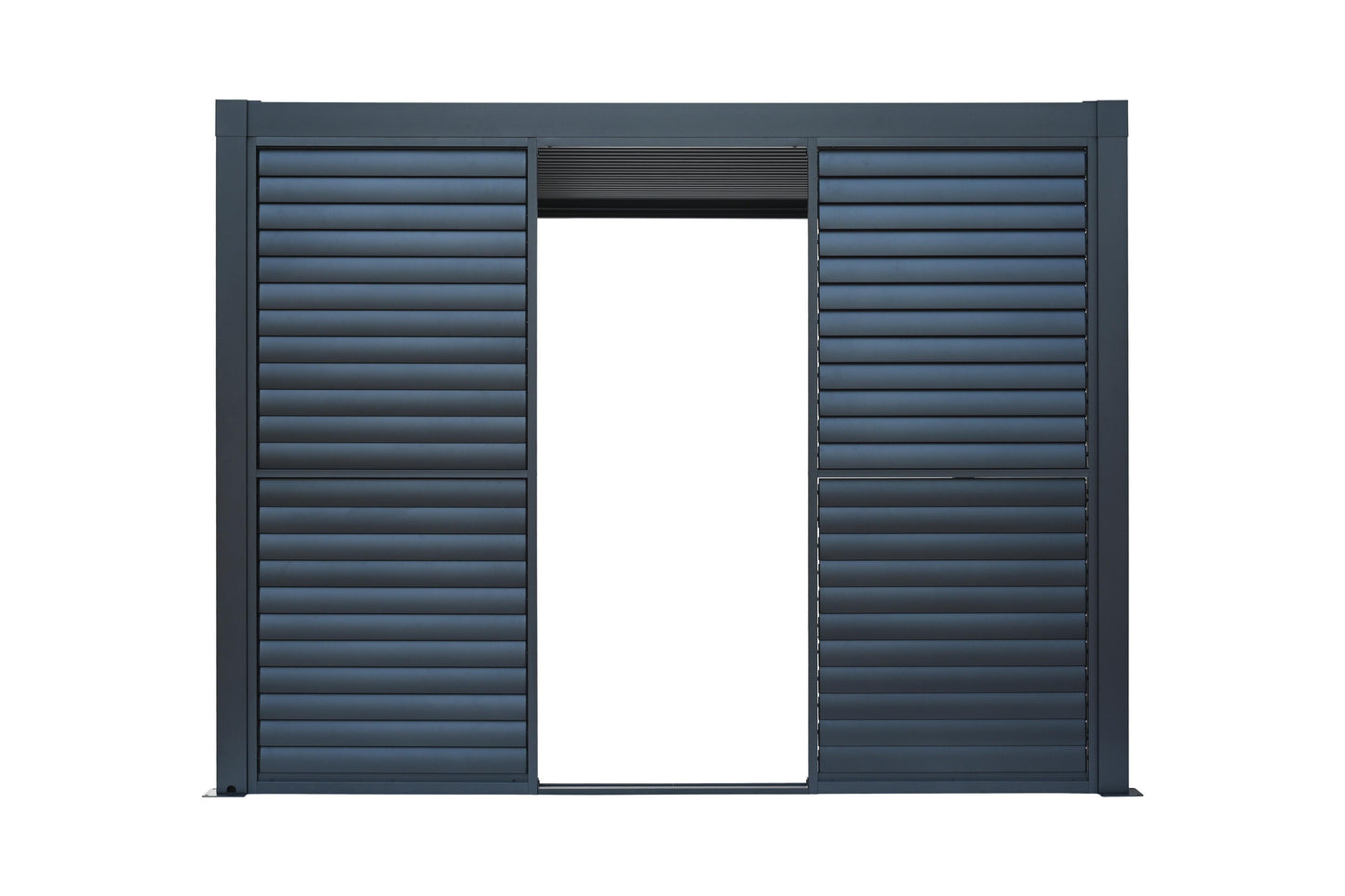 Pergola Shutter Wall in Mounment Powder Coated suits 2.4M, 3M,4M, Gazebo Mate Louvered Gazebo