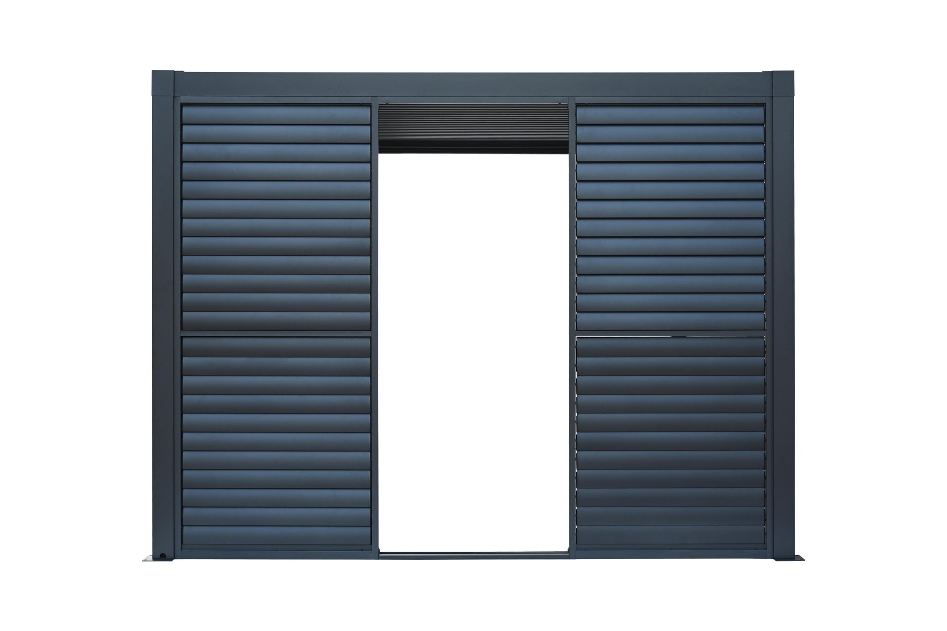 Pergola Shutter Wall in Mounment Powder Coated suits 2.4M, 3M,4M, Gazebo Mate Louvered Gazebo