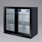 Kingsley BBQ Benchtop Fridge Module & 208L Black Stainless Steel Fridge Integration