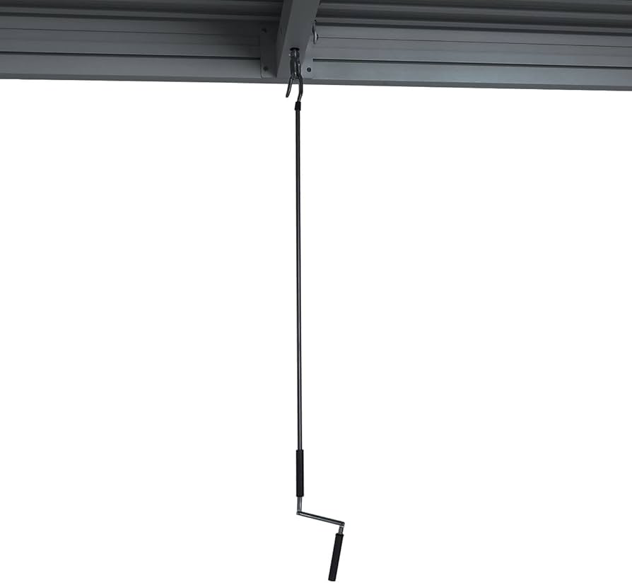 Wall Mounted 4M x 6M Semi Permanent Louvered Gazebo Monument Aluminium Heavy Duty Wind Resistant