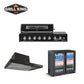 Grill King Kingsley 6 Burner Built-In BBQ Bundle – 208L Double Door Bar Fridge & 150cm Rangehood