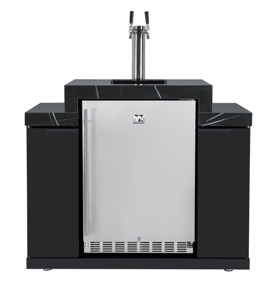 KEGERATOR/BEER DISPENSER MACHINE + STORAGE MODULE SUITABLE FOR ROCKPOOL BLACK  BBQ KITCHEN SERIES