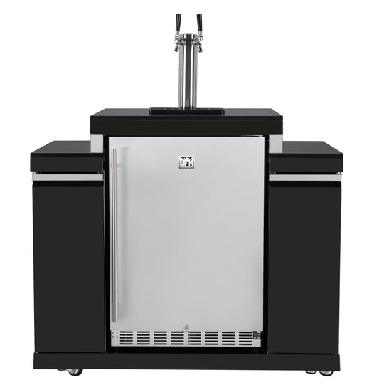 KEGERATOR/BEER DISPENSER MACHINE + STORAGE MODULE SUITABLE FOR KINGSLEY BBQ KITCHEN SERIES