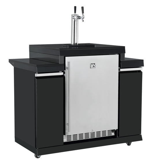 KEGERATOR/BEER DISPENSER MACHINE + STORAGE MODULE SUITABLE FOR KINGSLEY BBQ KITCHEN SERIES