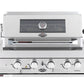 4 Burner Built-In BBQ With Rear Infrared Burner | 304 High Grade Stainless Steel, Blue LED Knobs