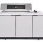 Rockpool White 6B Drop In Raised Hood BBQ Kitchen Inc 3 Draws, Castors, Weather Resistant & Stone Benchtops