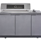 Rockpool Deep Charcoal 6B Drop-In Raised Hood BBQ Kitchen | 3 Drawers, Castors, Weather-Resistant, Stone Benchtops