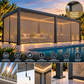 GazeboMate 3m × 6m Monument Aluminium Louvered Gazebo – Adjustable Roof Pergola