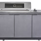 Deep Charcoal 6B Drop In BBQ Kitchen Package Inc sintered stone benchtops, Aluminium Cabinets, Weather Resistant, Fridge & Sink