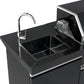 Kingsley 4 Burner Non Wok Black Stainless Steel BBQ Module
