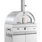 Hurricane 304 Stainless Silver 6 Burner Outdoor Kitchen w/ Fridge, Sink & Pizza Oven Bundle