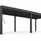 GazeboMate 3m × 6m Monument Aluminium Louvered Gazebo – Adjustable Roof Pergola