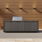 6-Burner Teppanyaki Outdoor BBQ Kitchen, Sintered Stone Benchtop and Cabinetry