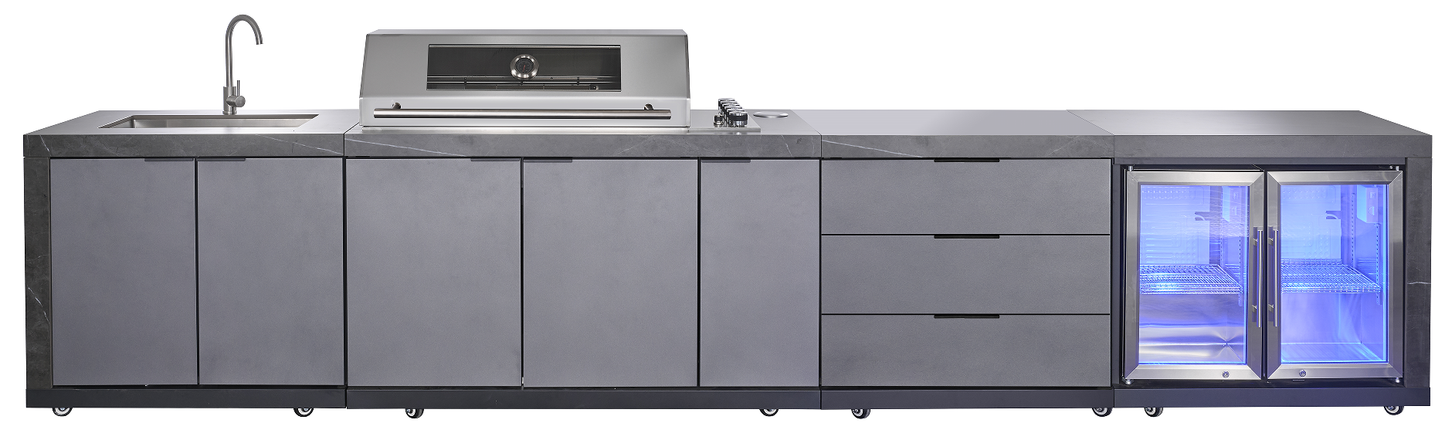 Charcoal 3 Draw Storage Suits Charcoal Teppanyaki Grills