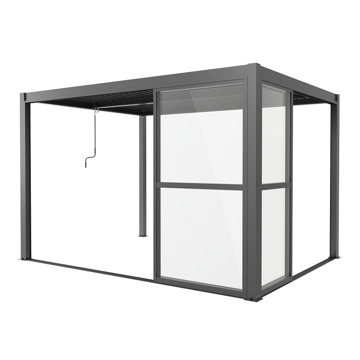 GazeboMate Pergola Sliding Door | Suits 2.4m GazeboMate Louvered Gazebo