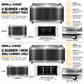 Grill King Outdoor BBQ Cabinet Module | Kingsley Black Stainless Steel Finish Suits 4& 6 Burner Built In BBQs