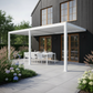 Wall Mounted Monument 3M x 6M Semi Permanent Louvered Gazebo Aluminium Pergola Monument Heavy Duty Wind Resistant