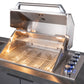 Grill King Outdoor BBQ Shelter Package – 3.1M BBQ 6 Burner Drop In BBQ Kitchen + Freestanding Aluminium Louver Roof with LED Lighting & Privacy Blind