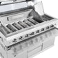 Hurricane 6-Burner Outdoor Kitchen: Stainless Steel, Fridge, Sink, Wok & Rear Infrared Burner