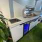 Floor Stock Rockpool White 6B BBQ Kitchen with Sink & Fridge Combo
