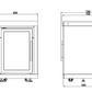 Rockpool White 4B: Designer Outdoor BBQ Kitchen Matt White Stone + White Doors, Fridge & Sink