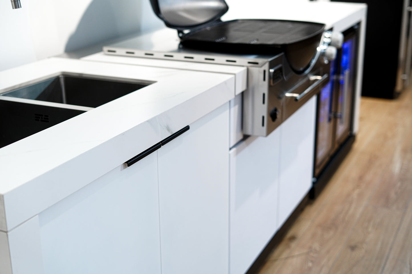 BBQ Cabinet Module Suit Weber Family Q Built In Premium Gas BBQ (Q3600) - Outdoor Kitchen