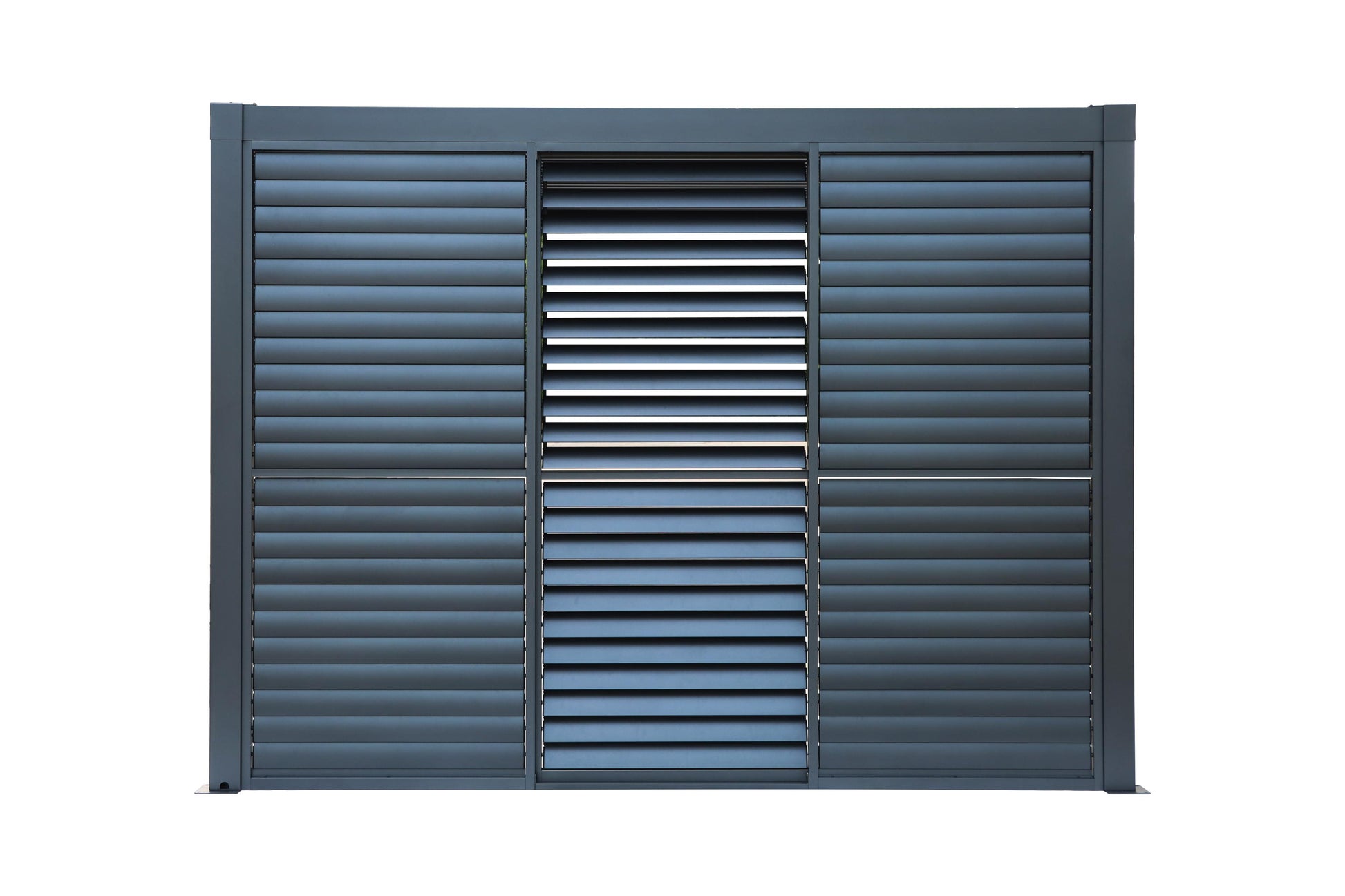 3m GazeboMate Louvered Gazebo Combo Deal – Monument | Aluminium Pergola + Sliding Louvered Shutter Wall