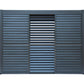 Pergola Shutter Wall in Mounment Powder Coated suits 2.4M, 3M,4M, Gazebo Mate Louvered Gazebo
