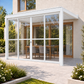 Wall Mounted 3x4M Louvered Gazebo Combo + Retractable Privacy Screen