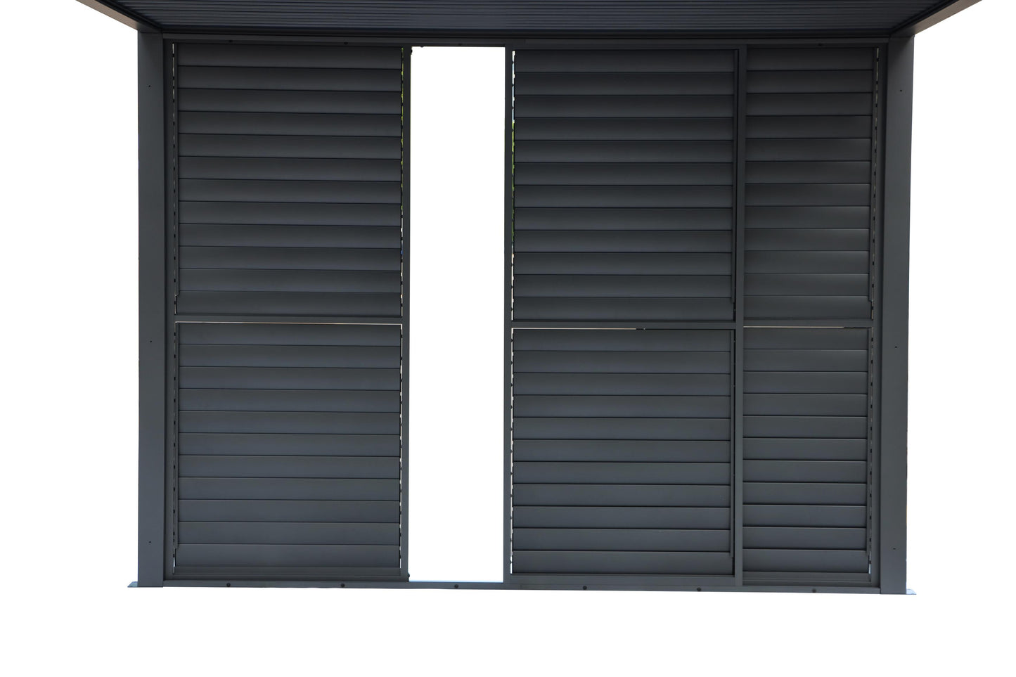 3m GazeboMate Louvered Gazebo Combo Deal – Monument | Aluminium Pergola + Sliding Louvered Shutter Wall