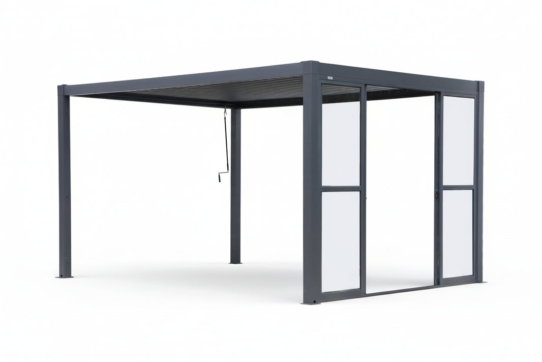GazeboMate Pergola Sliding Door | Suits 2.4m GazeboMate Louvered Gazebo