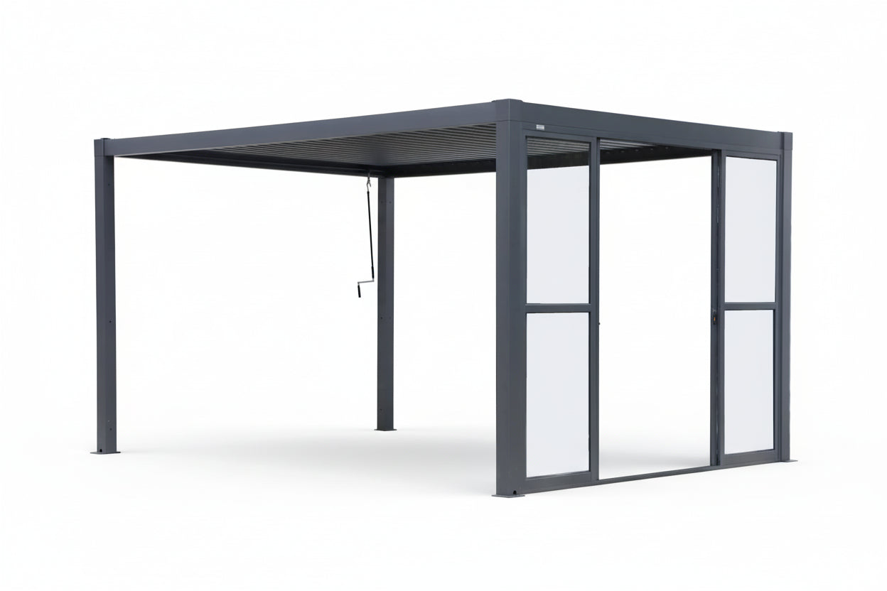 GazeboMate Pergola Sliding Door | Suits 2.4m GazeboMate Louvered Gazebo