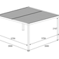 GazeboMate Combo: 4M x 4M White Aluminium Louvered Gazebo + Retractable Privacy Screen (Copy)