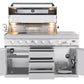 Hurricane 6-Burner Outdoor Kitchen: Stainless Steel, Fridge, Sink, Wok & Rear Infrared Burner Click & Collect NSW, QLD, VIC