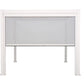 GazeboMate Combo: 3M x 4M White Aluminium Louvered Gazebo + White Retractable Privacy Screen