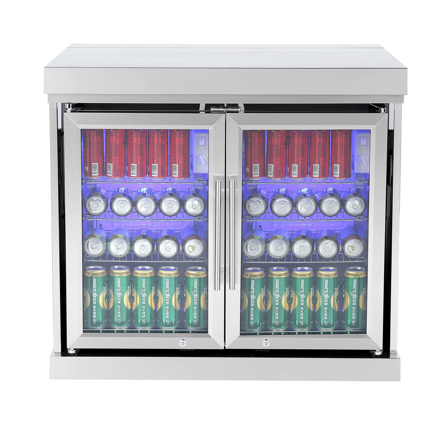 Hurricane Twin Fridge Module – Suits Hurricane BBQ Kitchen Inc. | Triple-Glazed Bar Fridge