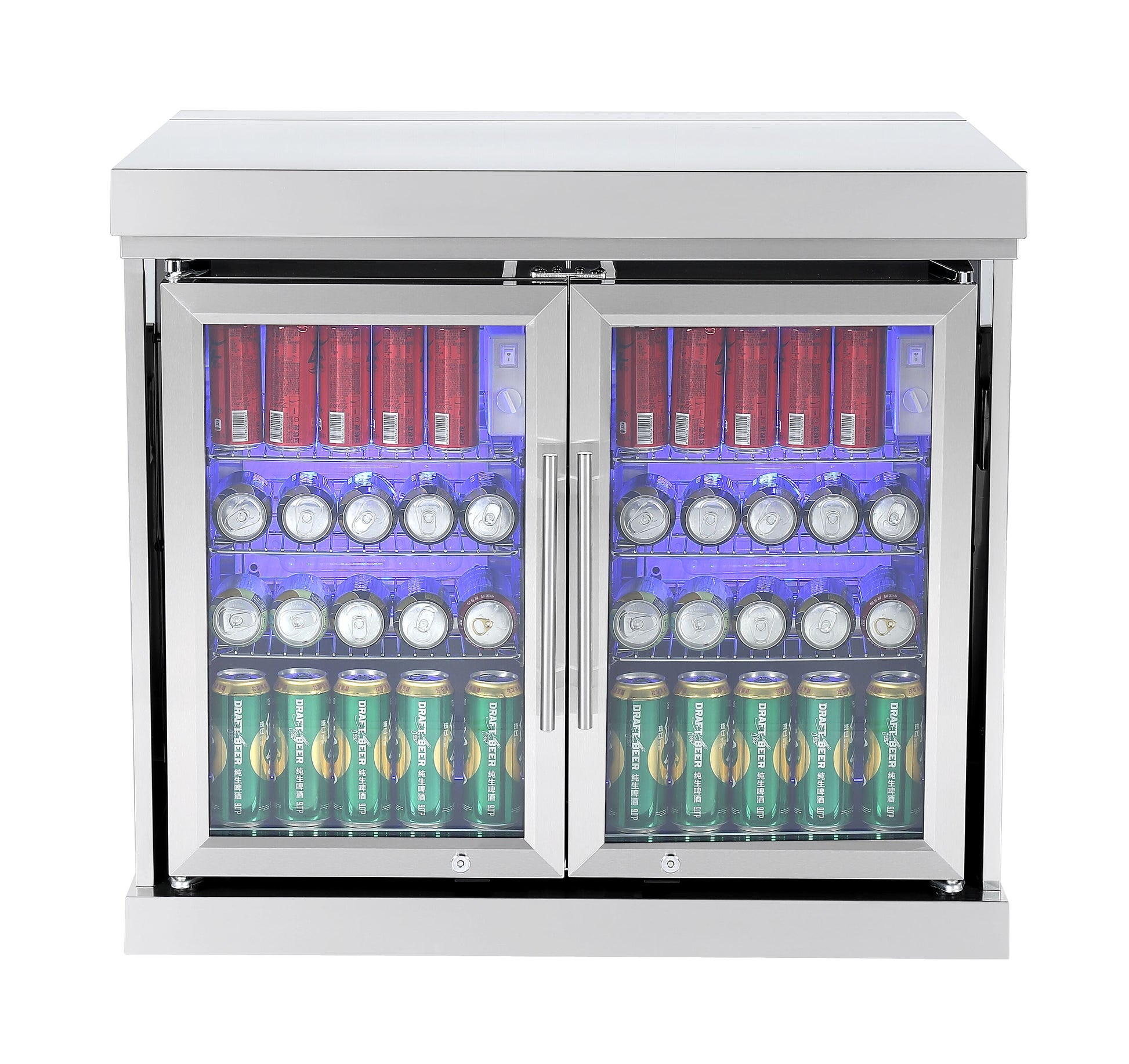 Hurricane Twin Fridge Module – Suits Hurricane BBQ Kitchen Inc. | Triple-Glazed Bar Fridge