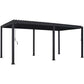 GazeboMate Combo Deal: Charcoal 3.6M x 7.2M Louvered Gazebo + Charcoal Privacy Screen