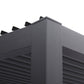 GazeboMate 3x4M Wall Mounted Louvered Gazebo Aluminium Pergola Monument Heavy Duty Wind Resistant