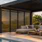 GazeboMate Louvered Gazebo + Aluminium Privacy Side Wall – Monument Charcoal