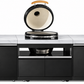 Grill King Element Twin Hood 8 Burner Outdoor BBQ Kitchen – 304 Stainless Steel & White Sintered Stone