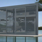 Pergola Shutter Wall in Mounment Powder Coated suits Gazebo Mate Louvered Gazebo