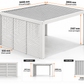 GazeboMate Louvered Gazebo + Aluminium Privacy Side Wall – Monument Charcoal