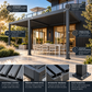 GazeboMate 4m × 6m Aluminium Louvered Gazebo – Monument | Adjustable Roof Pergola