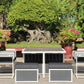 9 Piece Modern Hampton Style Dining Set White Aluminium Whether Resistant Furniture