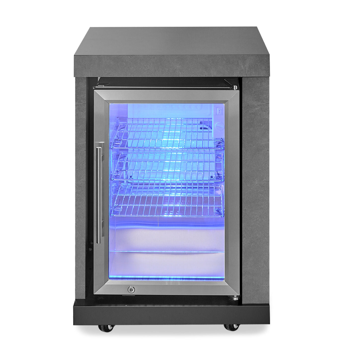 6-Burner Teppanyaki Outdoor BBQ Kitchen, Sintered Stone Benchtop and Cabinetry
