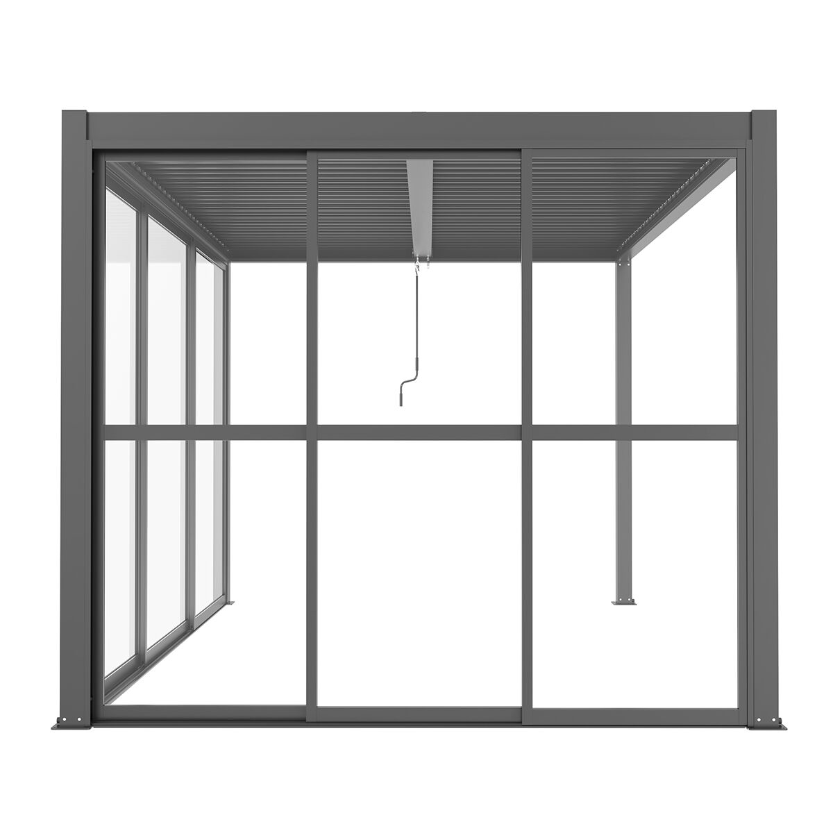 GazeboMate Pergola Sliding Door | Suits 2.4m GazeboMate Louvered Gazebo